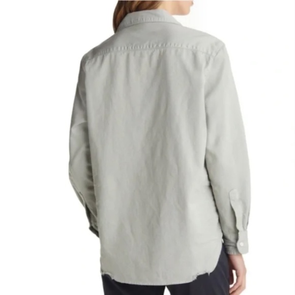 Frank & Eileen Eileen Famous Denim Shirt Green L - Picture 2 of 10